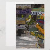 Wegwijzer Rum Point Grand Cayman Briefpapier (Voorkant / Achterkant)