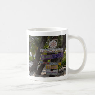 Wegwijzer Rum Point Grand Cayman Koffiemok