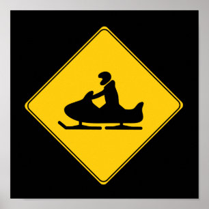 Wegwijzer — Snowmobile Poster