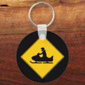 Wegwijzer — Snowmobile Sleutelhanger (Voorkant)