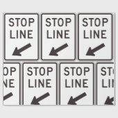 Wegwijzer stoppen cadeaupapier (Vlak)