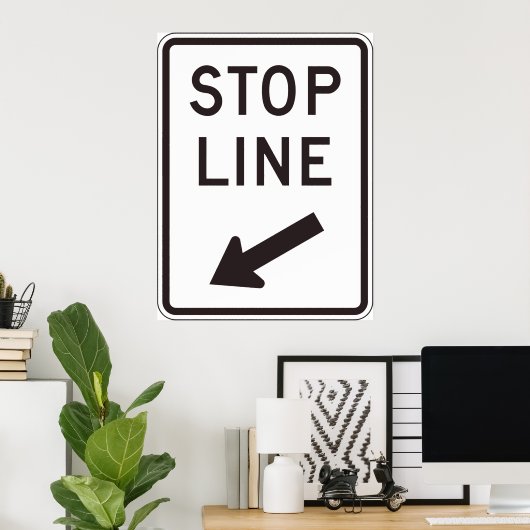 Wegwijzer stoppen poster (Thuiskantoor)