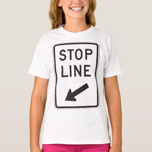 Wegwijzer stoppen t-shirt (Voorkant)