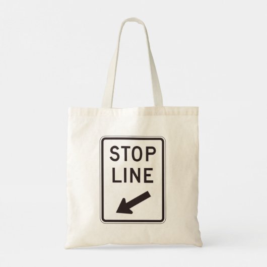 Wegwijzer stoppen tote bag (Achterkant)