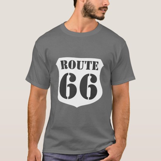 Wegwijzer t-shirt - Route 66 -  (Voorkant)