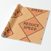 Wegwijzer voor lagere snelheid cadeaupapier (Uitgerold)
