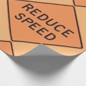Wegwijzer voor lagere snelheid cadeaupapier