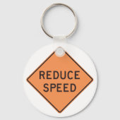 Wegwijzer voor lagere snelheid sleutelhanger (Voorkant)