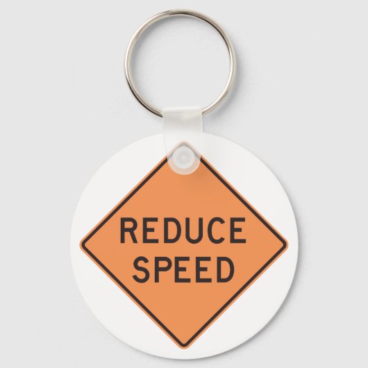 Wegwijzer voor lagere snelheid sleutelhanger (Achterkant)