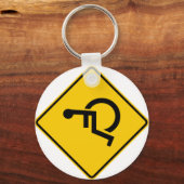 Wegwijzer voor rolstoelverkeer sleutelhanger (Voorkant)