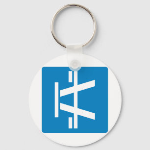 Wegwijzer voor wegwerp-tafel sleutelhanger