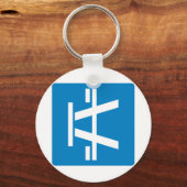 Wegwijzer voor wegwerp-tafel sleutelhanger (Voorkant)