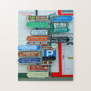 Wegwijzers in Ierland Legpuzzel