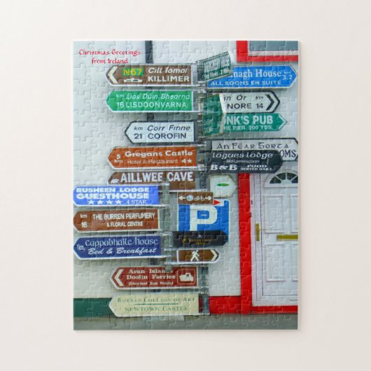 Wegwijzers in Ierland Legpuzzel (Verticaal)