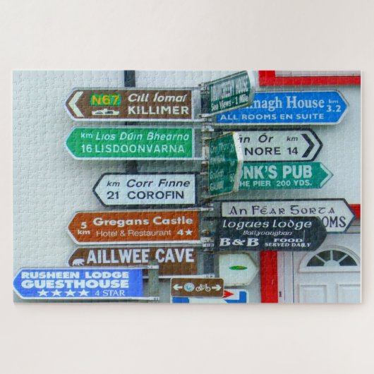 Wegwijzers in Ierland Legpuzzel (Horizontaal)