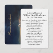 Wegzeilend naar wolkengebedskaarten (Voorkant / Achterkant)