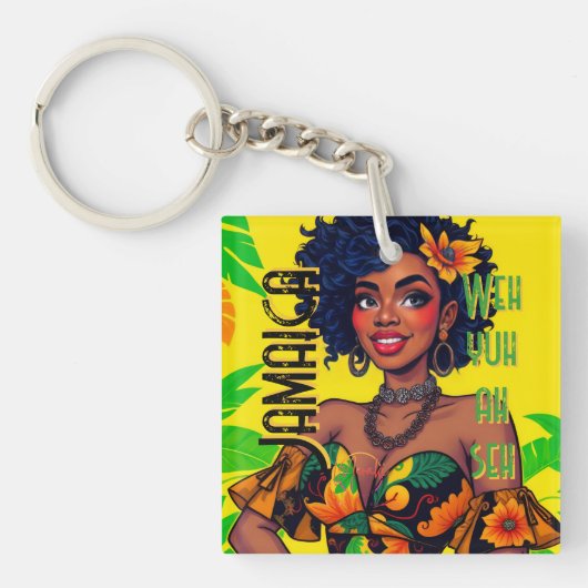 Weh yuh ah seh sleutelhanger (voorkant)