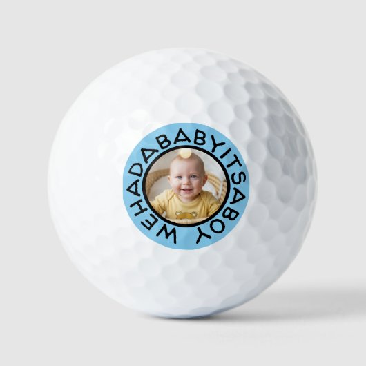 Wehadabyitsaboy grappige tekst uit oude tijden golfballen (Voorkant)
