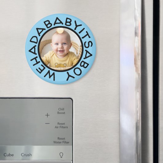 Wehadabyitsaboy grappige tekst uit oude tijden magneet (Insitu (Koelkast))