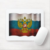 Wehende Flagge von Russland Muismat (Met muis)
