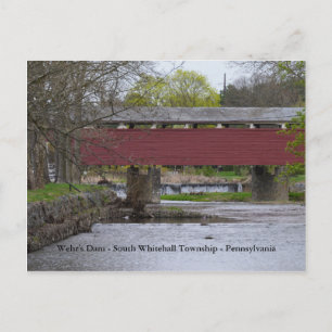Wehr's Dam - South Whitehall Township - PA Briefkaart