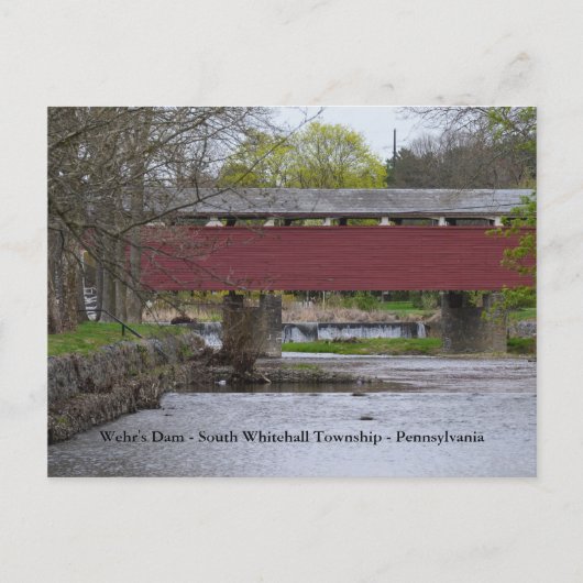 Wehr's Dam - South Whitehall Township - PA Briefkaart (Voorkant)