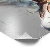 weibliches Porträtgestalt mit Eleganz Foto Afdruk (Hoek)