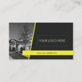 Weichert Realtor Visitekaartje zwart-geel (Achterkant)