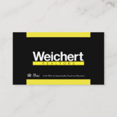 Weichert Realtors Geweldige Visitekaartje (Achterkant)