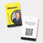 Weichert Realtors ID Kaart Badge (Voor- en achterkant)