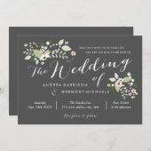 weide bloeit bruiloft uitnodiging (Voorkant / Achterkant)