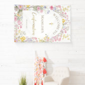 weide bloemen Bevestiging welkom Spandoek (Insitu)