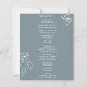 Weide Bloemen Blauw Grijs Budget Programma (Achterkant)