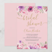 Weide Bloemen Bruilofts Bruidsshower Kaart (Voorkant / Achterkant)