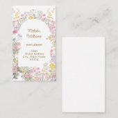 weide bloemen frame visitekaartje (Voorkant / Achterkant)