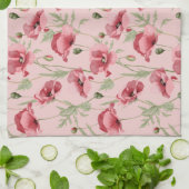 Weide bloemen prints landhuis theedoek (Gevouwen)