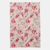 Weide bloemen prints landhuis theedoek (Verticaal)