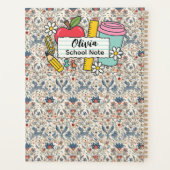 weide bloemendecor Schoolbenodigdheden Leraren Planner (Achterkant)
