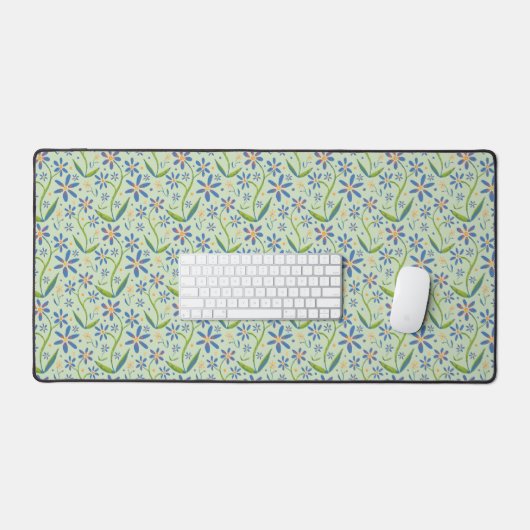 Weide | Dansende waterverf margrieten Bureaumat (Keyboard & Muis)