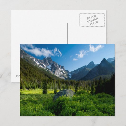Weide en Mt. Stuart Briefkaart (Voorkant / Achterkant)