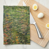 Weide in bloei door Vincent van Gogh Theedoek (Quarter Fold)