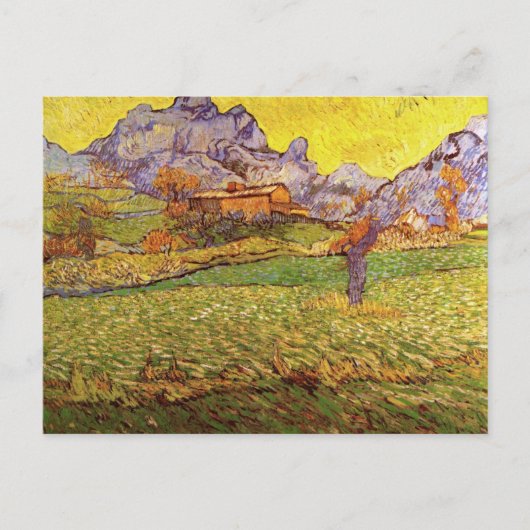Weide in de bergen door Vincent van Gogh Briefkaart (Voorkant)