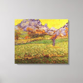 Weide in de bergen door Vincent van Gogh Canvas Afdruk (Voorkant)