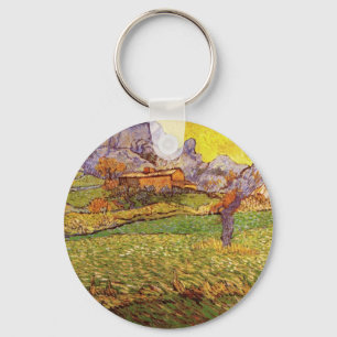 Weide in de bergen door Vincent van Gogh Sleutelhanger