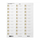 Weide Kleurrijk Wildflower Retouradres Label (Full Sheet)