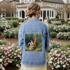 Weide Konijn Dromen: Wapperende Spijkerjack Denim Jacket
