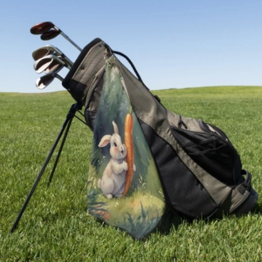 Weide Konijn Dromen: Wispelturige Golf Handdoek