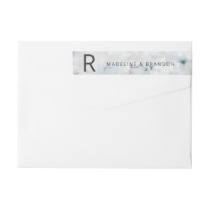 Weide Lied vervagende Bloemen Monogram Retouradres