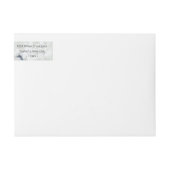 Weide Lied vervagende Bloemen Monogram Retouradres (Voorkant)