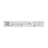 Weide Lied vervagende Bloemen Monogram Retouradres (Individueel)
